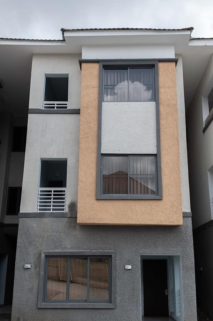 Exterior of a four bedroom triplex in Guzape, Abuja